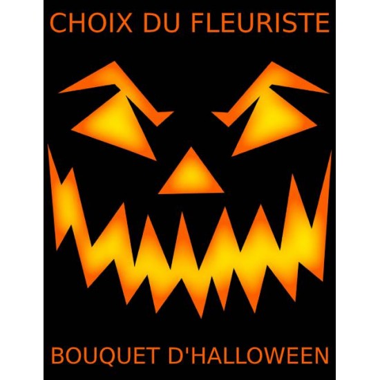 Choix du fleuriste - Bouquet d'Halloween  Choix du fleuriste - Bouquet d'Halloween